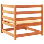 vidaXL Salon de jardin 12 Pièces cire marron bois de pin massif