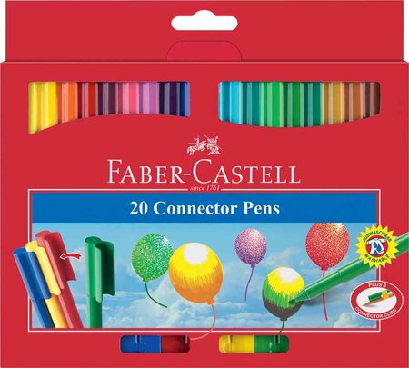 étui de 20 stylos feutre 'CONNECTOR PEN' FABER-CASTELL