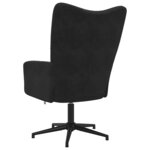 vidaXL Chaise de relaxation Noir Velours