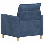 vidaXL Canapé Bleu 76 x 81 x 87 5 cm Polyester