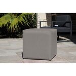 Pouf tabouret extérieur cub 43 cm