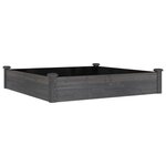 vidaXL Lit surélevé de jardin doublure 120x120x25 cm bois massif sapin