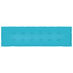 vidaXL Coussin de banc de jardin Turquoise 180 x 50 x 4 cm