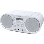 Sony zsps50w - boombox cd usb - am-fm - blanc