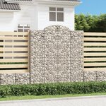 vidaXL Paniers à gabions arqués 25 Pièces 200x50x220/240 cm Fer galvanisé