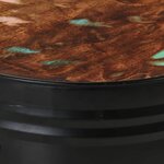 vidaXL Tables de bar forme tambour 3 Pièces bois massif de récupération