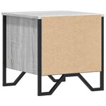 vidaXL Table de chevet sonoma gris 40x41x40 cm bois d'ingénierie