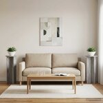 vidaXL Support de Plante 2 pièces Sonoma gris Ø40 x 100 cm