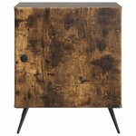 vidaXL Cabinet de chevet Chêne fumé 43 x 34 5 x 50 cm