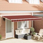 vidaXL Auvent Rétractable Bleu Marine 350x200 cm Tissu et Métal