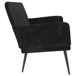 Banc banquette 108 x 79 x 79 cm velours noir 02_0010485