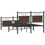 vidaXL Cadre de lit sans matelas chêne marron 120x200 cm