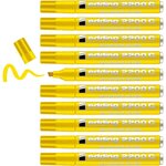 Marqueur Permanent 2200 C Corps Alu Jaune Pointe Biseautée 1-5 mm x 10 EDDING