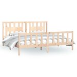vidaXL Cadre de lit sans matelas bois massif de pin 200x200 cm