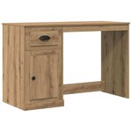 vidaXL Bureau Chêne artisanal 50 x 115 x 75 cm Bois d'ingénierie