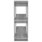 vidaXL Bibliothèque/Séparateur de pièce Sonoma gris 100x30x87 cm