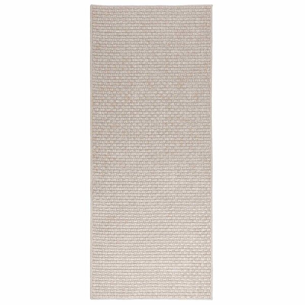 vidaXL Tapis de surface HUARTE Crème 200 x 80 cm Polyester