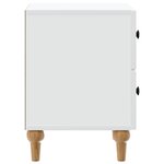 vidaXL Cabinet de chevet avec tiroir 2 Pièces Blanc 43 x 34 5 x 48 cm