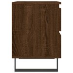 vidaXL Tables de chevet 2 Pièces chêne marron 40x35x50 cm bois ingénierie
