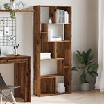 vidaXL Bibliothèque vieux bois 67x24x161 cm bois d'ingénierie