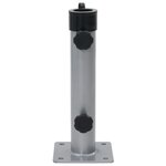 vidaXL Base de parasol pour mât Ø38/48 mm argenté acier