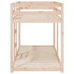 vidaXL Lit superposé sans matelas 80x200 cm bois de pin massif