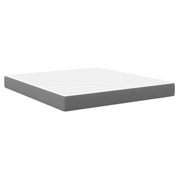 Matelas à ressorts ensachés vidaXL Gris clair Medium 180x200x20 cm Tissu