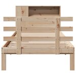 vidaXL Lit bibliothèque sans matelas 90x200 cm bois de pin massif