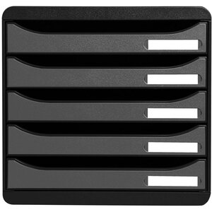 Module De Classement Big Box Plus 5 Tiroirs Metallic - Argent - Exacompta