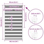 vidaXL Store zèbre beige marbré largeur du tissu 85 9 cm polyester