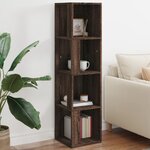 vidaXL Armoire d'angle Chêne marron 33x33x132 cm Bois d'ingénierie