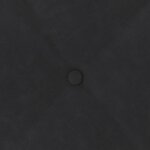 vidaXL Coussin de Dos Noir 100 x 50 cm Tissu en velours côtelé