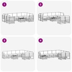 vidaXL Ensemble de canapés d'extérieur 8 Pièces Blanc et Anthracite