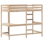 vidaXL Lit superposé sans matelas 100x200 cm bois massif de pin