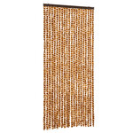vidaXL Moustiquaire Ocre et blanc 90x220 cm Chenille