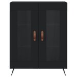 vidaXL Buffet noir 69 5x34x90 cm bois d'ingénierie