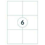 rillprint Étiquettes autocollantes 105x99 mm 500 feuilles Blanc