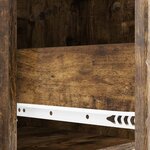 vidaXL Table de chevet Chêne fumé 62 x 34 5 x 48 cm Bois d'ingénierie
