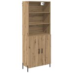 vidaXL Haut Armoire Chêne artisanal 69 5 x 32 5 x 180 cm