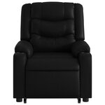 vidaXL Fauteuil inclinable électrique noir similicuir