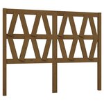 vidaXL Tête de lit Marron miel 126x4x100 cm Bois massif de pin