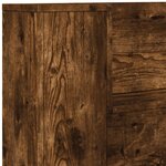 vidaXL Armoire tête de lit avec LED chêne fumé 160x16 5x103 5 cm