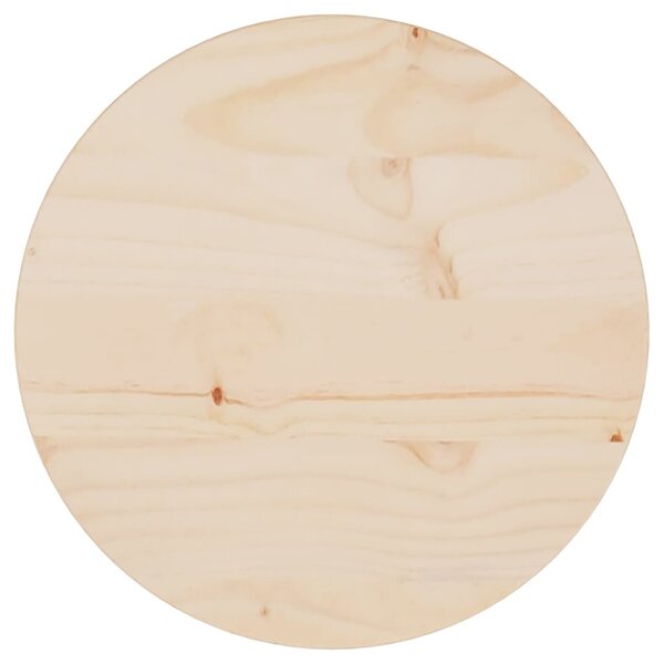 vidaXL Dessus de table Ø30x2 5 cm Bois de pin massif