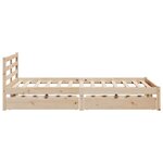 vidaXL Cadre de lit sans matelas 140x200 cm bois massif de pin