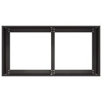 vidaXL Jardinière noir 80x40x40 cm acier laminé à froid