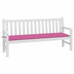 vidaXL Coussin de banc de jardin Rose 180 x 50 x 4 cm Tissu Oxford
