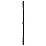 vidaXL Tête de lit murale Noir 140x3x110 cm Bois massif de pin