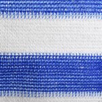 vidaXL Écran de balcon Bleu et blanc 120x500 cm PEHD