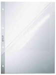 Boite de 100 Pochettes perforées ouverte 2 cotés A4 PP 0 13 mm Grainée LEITZ