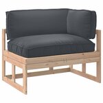 vidaXL Set de coussins de palette 3 Pièces Anthracite Tissu Oxford